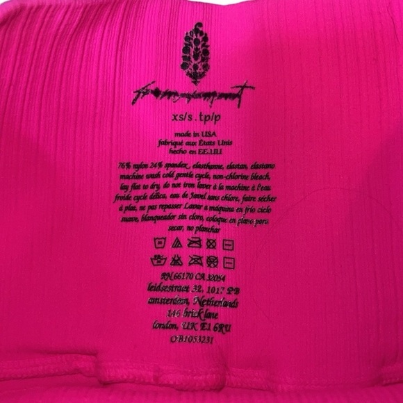 {NWOT Free People Movement High-Rise 7/8 Length Good Karma Legging Hot Pink XS/S - Picture 10 of 13